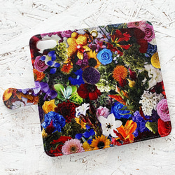 Flower FLOWER2 筆記本型 iPhone 手機殼 Android 智能手機殼 / 植物花卉圖案 iPhone14 第2張的照片