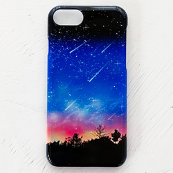 流星Sunset iPhoneケース ハードケース スマホケース / 宇宙 夜空 星空 iPhone14 2枚目の画像