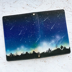 流星圖案護照盒湧入夜空/太空銀河之旅 第2張的照片