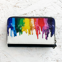 Crayon Melt Art Mini Wallet / Compact Wallet Key Wallet 第1張的照片