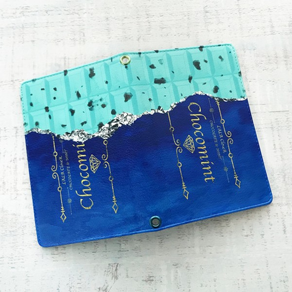 チョコミント パスポートケース / チョコレート 2枚目の画像