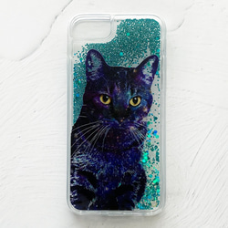 GALAXY CAT iPhone 閃粉保護殼 / Cat iPhone13 第4張的照片