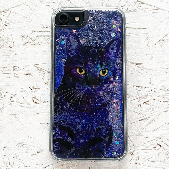 GALAXY CAT iPhone 閃粉保護殼 / Cat iPhone13 第5張的照片