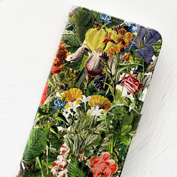 植物圖案筆記本型 iPhone 保護殼 Android 智能手機保護殼 / 花朵 iPhone13 iPhone14 第4張的照片