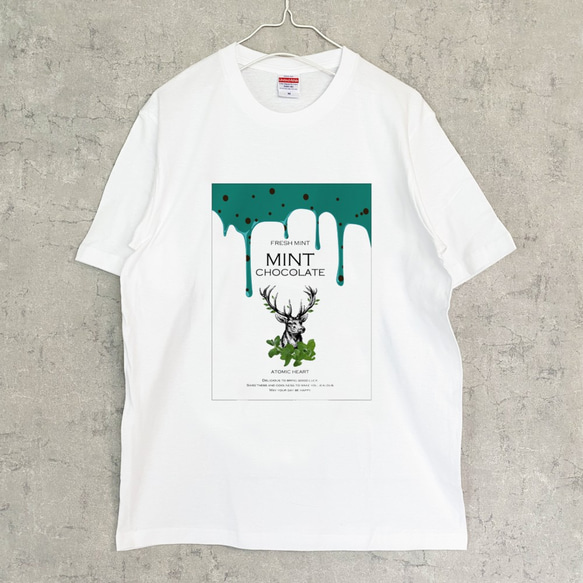 チョコミントフレーバー2 Tシャツ（men） チョコレート 1枚目の画像