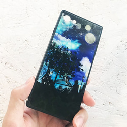 Fantasy Night iPhoneケース TPU スクエア型 強化ガラス / 星空 夜空 5枚目の画像