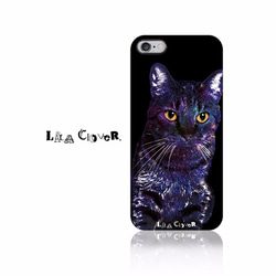 GALAXY CAT iPhone5 iPhone5Sケース（ブラック）  /ギャラクシー/宇宙/ネコ/猫 1枚目の画像