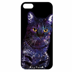 GALAXY CAT iPhone5 iPhone5Sケース（ブラック）  /ギャラクシー/宇宙/ネコ/猫 2枚目の画像