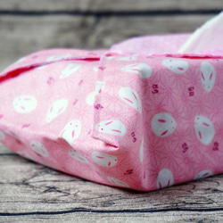 盒裝紙巾布套 - 可愛和風小白兔 第2張的照片