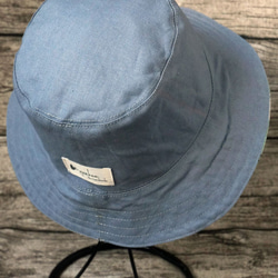 雙面用日式特式球線圖案併灰色漁夫帽 (Reversible Hat) 第4張的照片