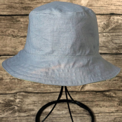 雙面用日式特式球線圖案併灰色漁夫帽 (Reversible Hat) 第5張的照片