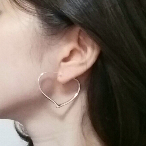 ギフトも♡オープン ハート フープ ピアス 大人気 TIFFANY&Co. ピアス レディース ティファニー プレゼント
