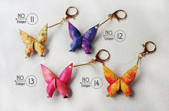 摺紙系列-蛻變之蝶吊飾鑰匙圈-完售 第5張的照片