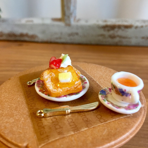 ミニチュアスイーツ くまちゃんフレンチトースト♡4個セット