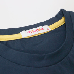 有名なフランスのイラストレーターシリーズ---カラーバルーンラウンドネックTシャツ-柔らかく繊細なタッチの40コームコットン-- 6枚目の画像