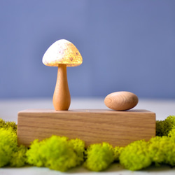 蘑菇小夜燈 | 木質燈飾 互動式夜燈 第3張的照片
