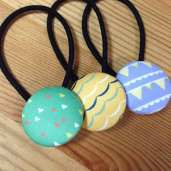 お名前入り ヘアゴム 野球ボール 名入れ チーム 卒団 団体 卒業 入団