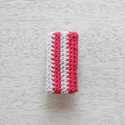 ブローチ(stripe/red) 1枚目の画像