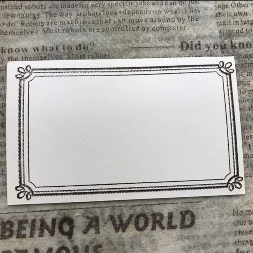 ⭐～✨アンティークフレーム①【名刺サイズ】⭐スタンプ＊はんこ