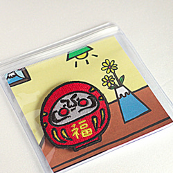 Embroidered Pin / Daruma 2枚目の画像