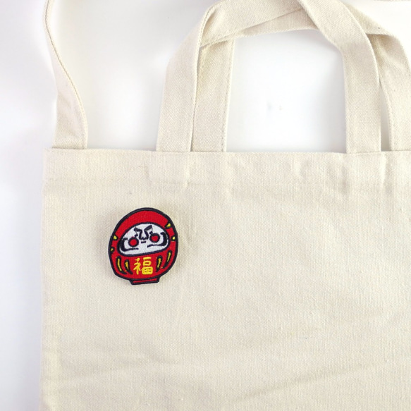 Embroidered Pin / Daruma 4枚目の画像