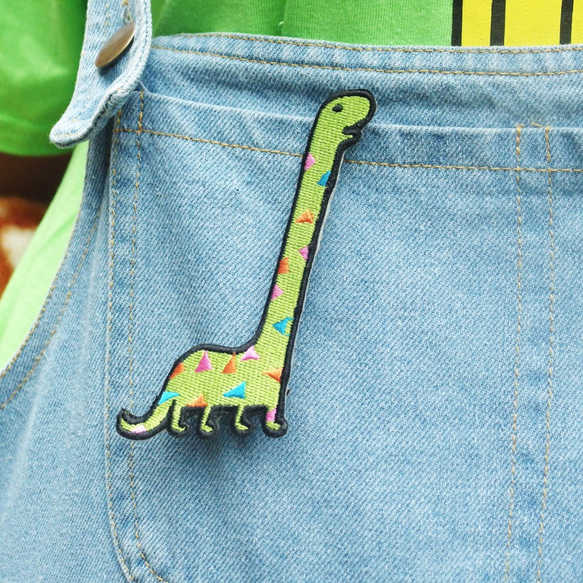 Embroidered Pin / Brontosaurus 5枚目の画像