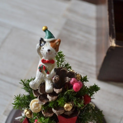 ガラスドーム＊猫とクリスマスツリー 4枚目の画像