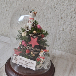 ガラスドーム＊猫とクリスマスツリー 8枚目の画像