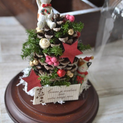 ガラスドーム＊猫とクリスマスツリー 10枚目の画像