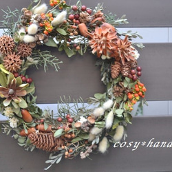 秋の森＊実物wreath 1枚目の画像