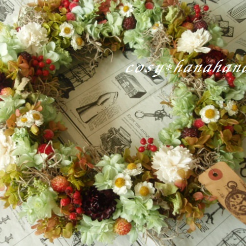 赤毛のアンのリース アートフラワー cosy 通販 161392｜Creema