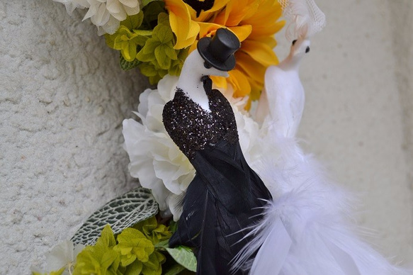 a様へ　ひまわりのwedding＊wreath 3枚目の画像