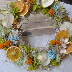 オレンジsummer＊wreath 2枚目の画像