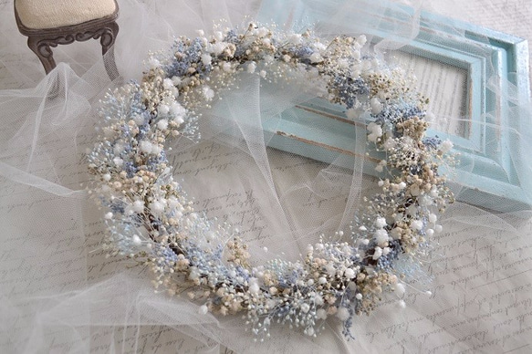 3種のかすみ草wreath 2枚目の画像