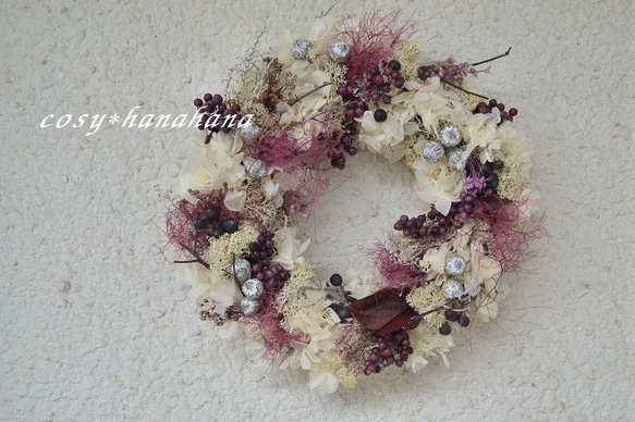 シャビー色の秋wreath 1枚目の画像