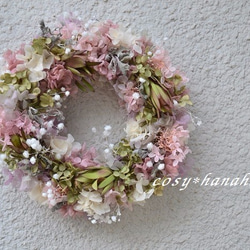 リューカとかすみ草wreath 1枚目の画像