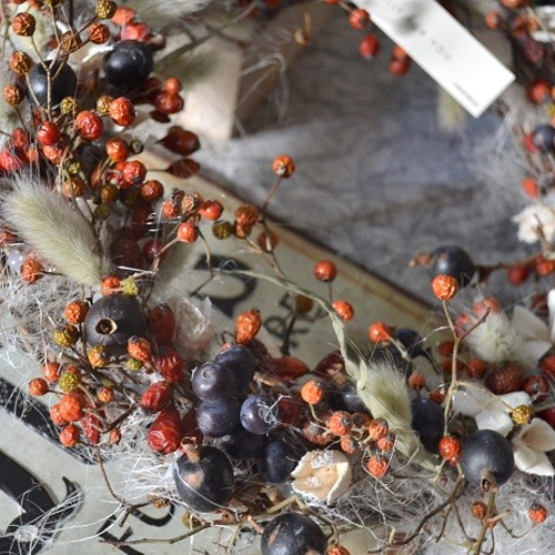 □展示品＊SOLD□2Way通年飾れるリース/クリスマスリース＊ナチュラル