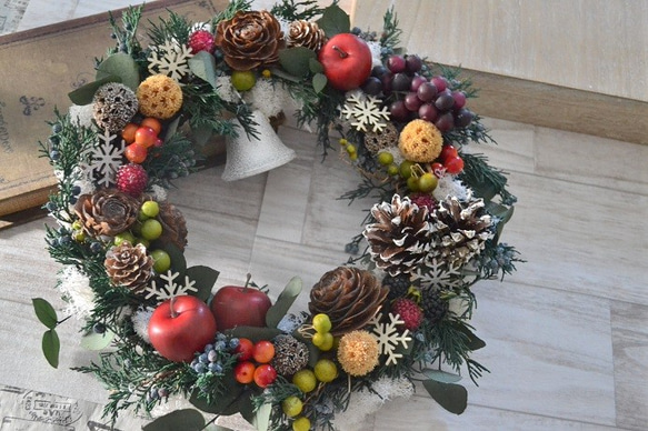 フルーツのクリスマスwreath 5枚目の画像