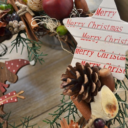 wreath「りんごと木の実のカジュアルクリスマス」 2枚目の画像