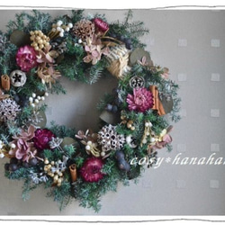 シャビーなクリスマスwreath 1枚目の画像