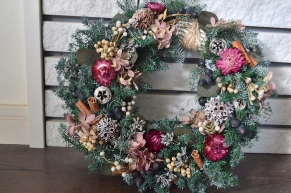 シャビーなクリスマスwreath 5枚目の画像