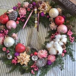 タッセルと華やぎのクリスマスwreath 4枚目の画像