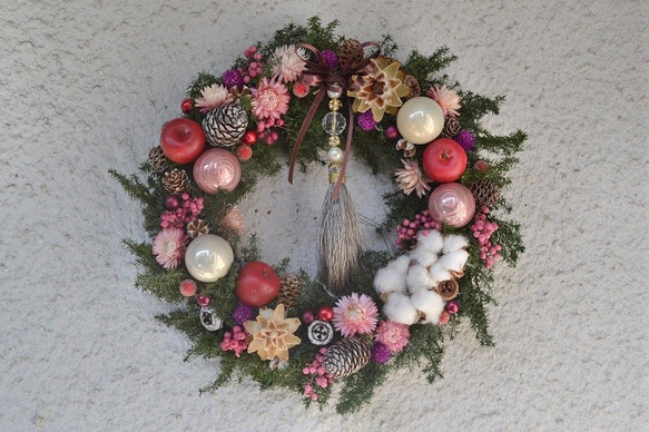 タッセルと華やぎのクリスマスwreath 5枚目の画像