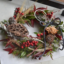 【年内送料無料】南天お正月wreath 7枚目の画像
