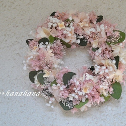 かすみ草の花開きwreath 1枚目の画像