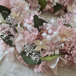 かすみ草の花開きwreath 3枚目の画像