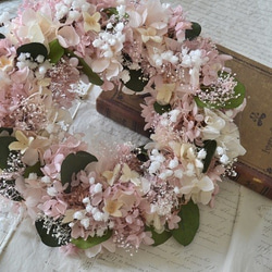 かすみ草の花開きwreath 5枚目の画像