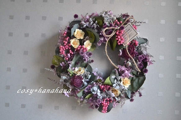 大人パープルクラシカルwreath 1枚目の画像