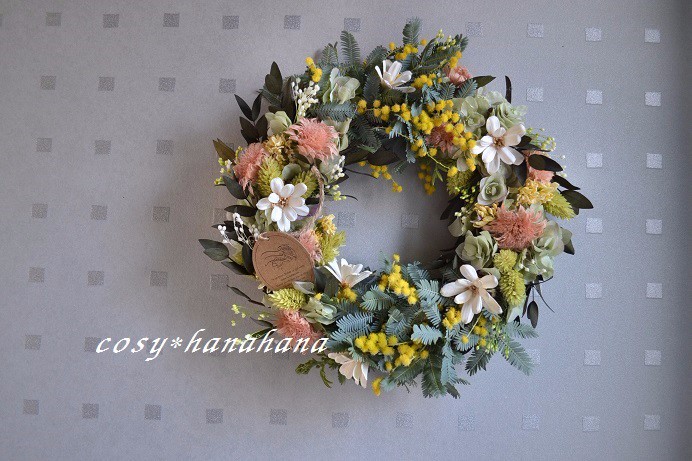 春風そよぐ花wreath リース cosy 通販｜Creema(クリーマ) 943999 