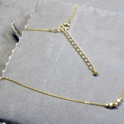 Brass cut beads necklace ＊マット＊ 3枚目の画像